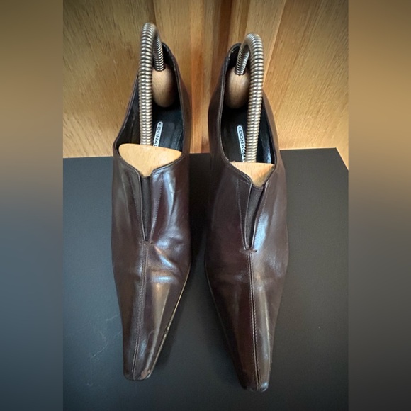 Donald J Pliner Lyndie Leather Ankle Booties in Brown sz 7 - Picture 11 of 12